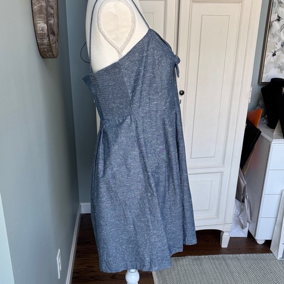 Elegant Madewell Blue Spaghetti Strap Dress size 12 - Picture 5 of 8